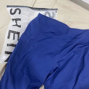 Blue SHEIN Leggings